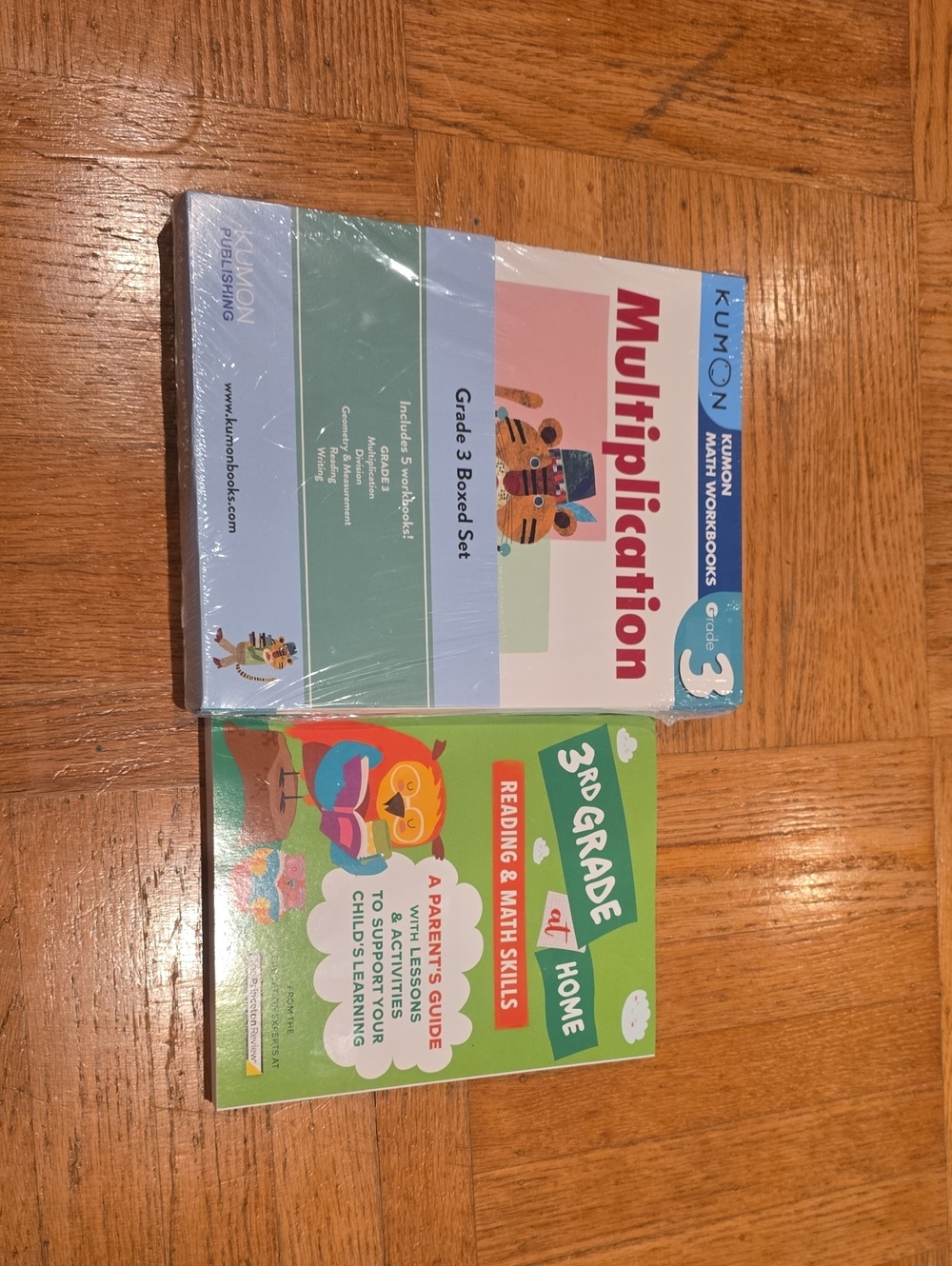 Math and Reading Grade 3 Workbook - Blue & Green Set